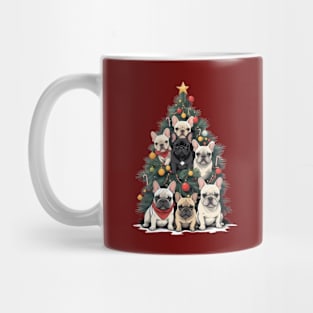 Cute French Bulldog Christmas tree, french bulldog lovers gifts and Merry Christmas Mug